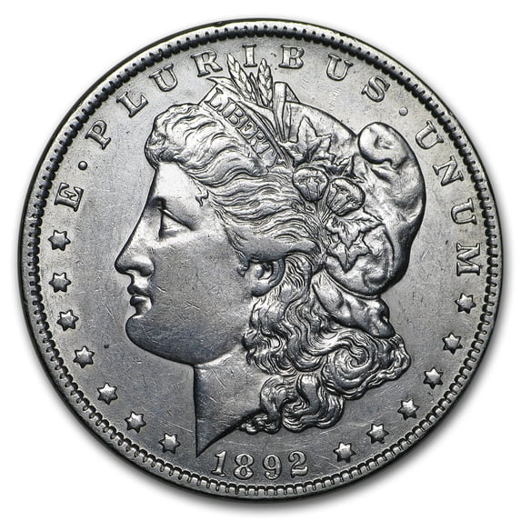 1892 Morgan Dollar AU Details (Cleaned)