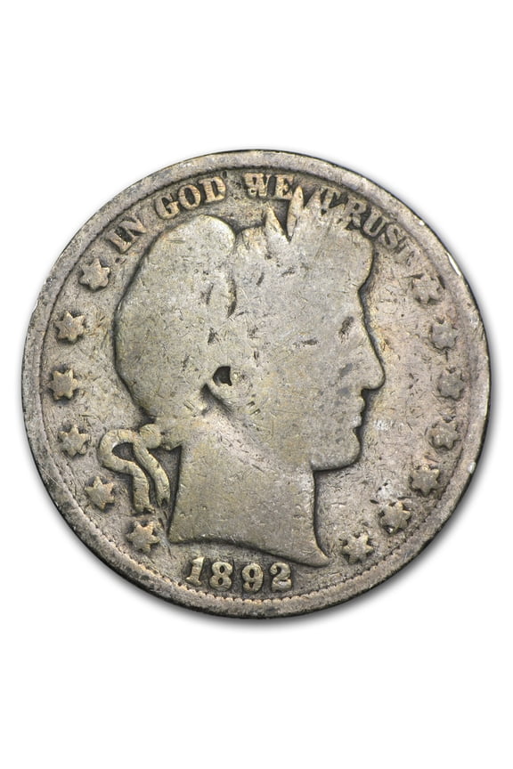 1892-S Barber Half Dollar AG
