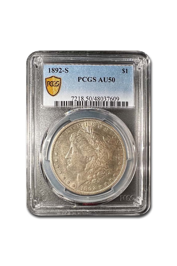 1892-S Morgan Dollar AU-50 PCGS