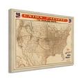 thumbnail image 1 of 1892 Union Pacific Map of the United States - Framed Vintage USA Map - Old United States Map History Wall Art Poster Print, 1 of 9