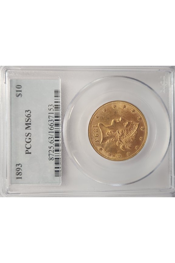 1893 $10 Liberty MS63 PCGS (PA16637153)