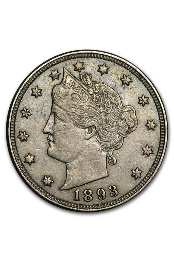 1893 Liberty Head V Nickel VF