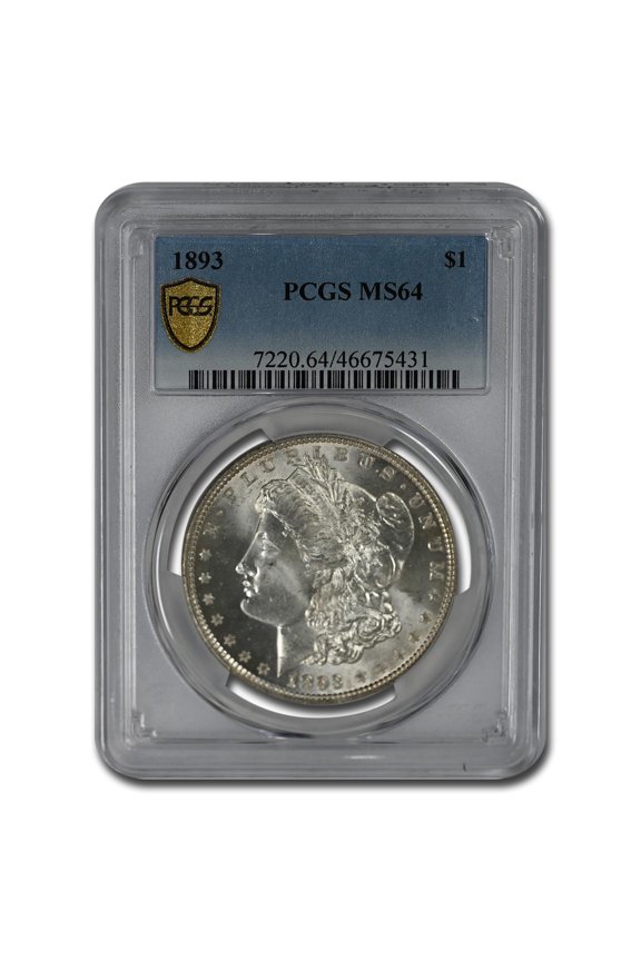 1893 Morgan Dollar MS-64 PCGS