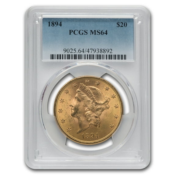 1894 $20 Liberty Gold Double Eagle MS-64 PCGS