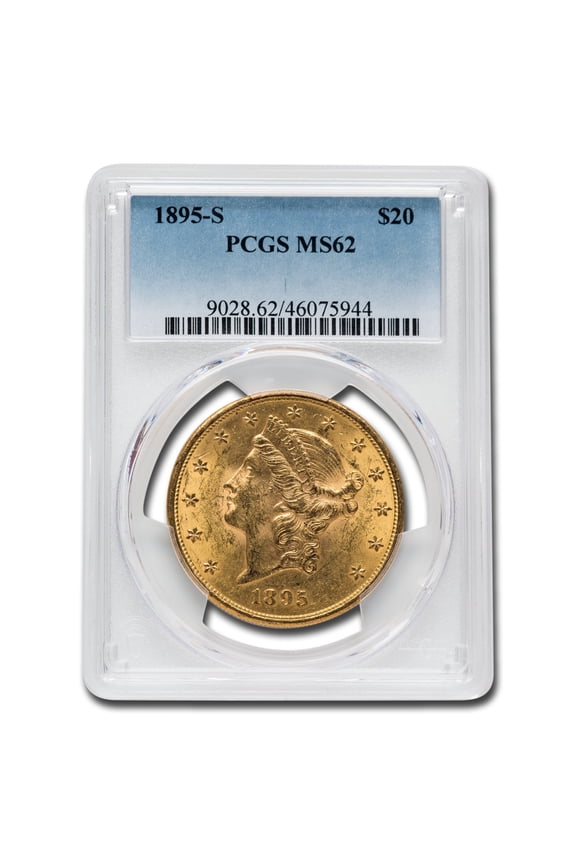 1895-S $20 Liberty Gold Double Eagle MS-62 PCGS