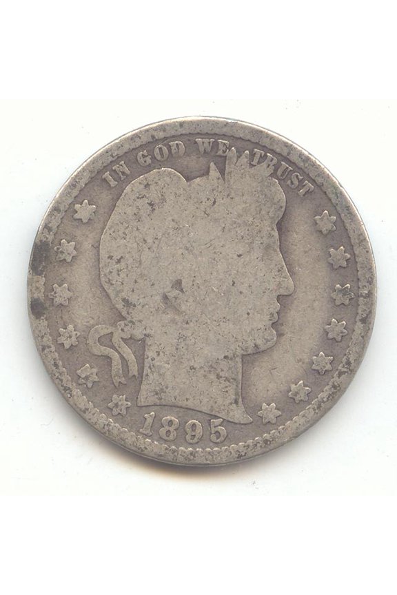 1895-S Barber Quarter, Problem Free Good