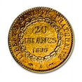 thumbnail image 1 of 1896-A France Gold 20 Francs Lucky Angel BU, 1 of 2