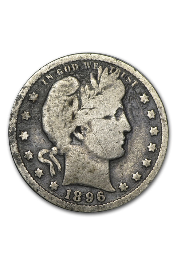 1896-O Barber Quarter VG