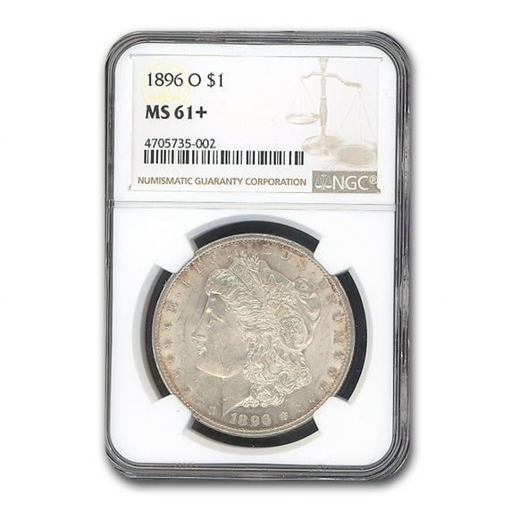 1896-O Morgan Dollar MS-61+ NGC