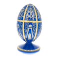 thumbnail image 1 of 1896 Twelve Monograms Royal Wooden Egg, 1 of 2