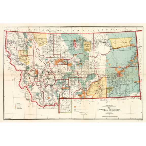 Detailed Map Of Montana