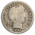 thumbnail image 1 of 1897 Barber Dime Good/VG, 1 of 2