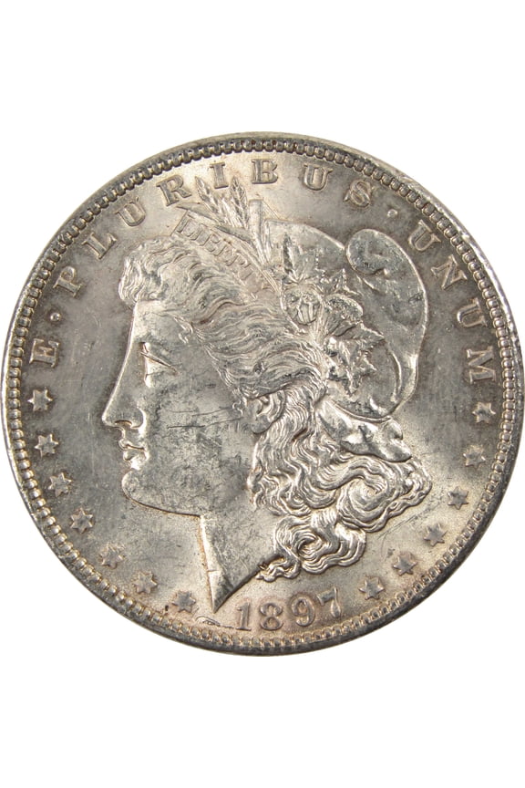 1897 Morgan Dollar CH AU Choice About Uncirculated Silver $1 Coin