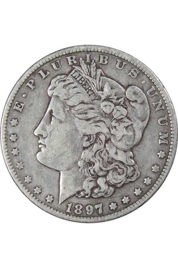 1897 O Morgan Dollar F Fine 90% Silver $1 US Coin Collectible