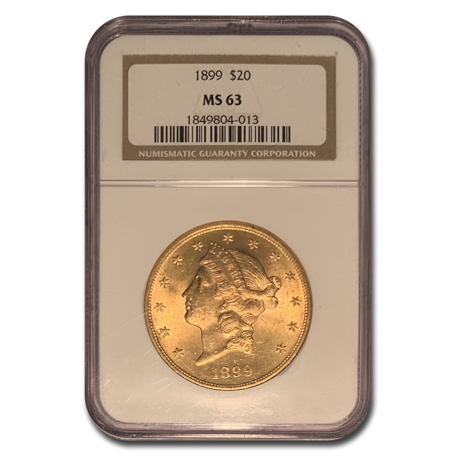 1899 $20 Liberty Gold Double Eagle MS-63 NGC