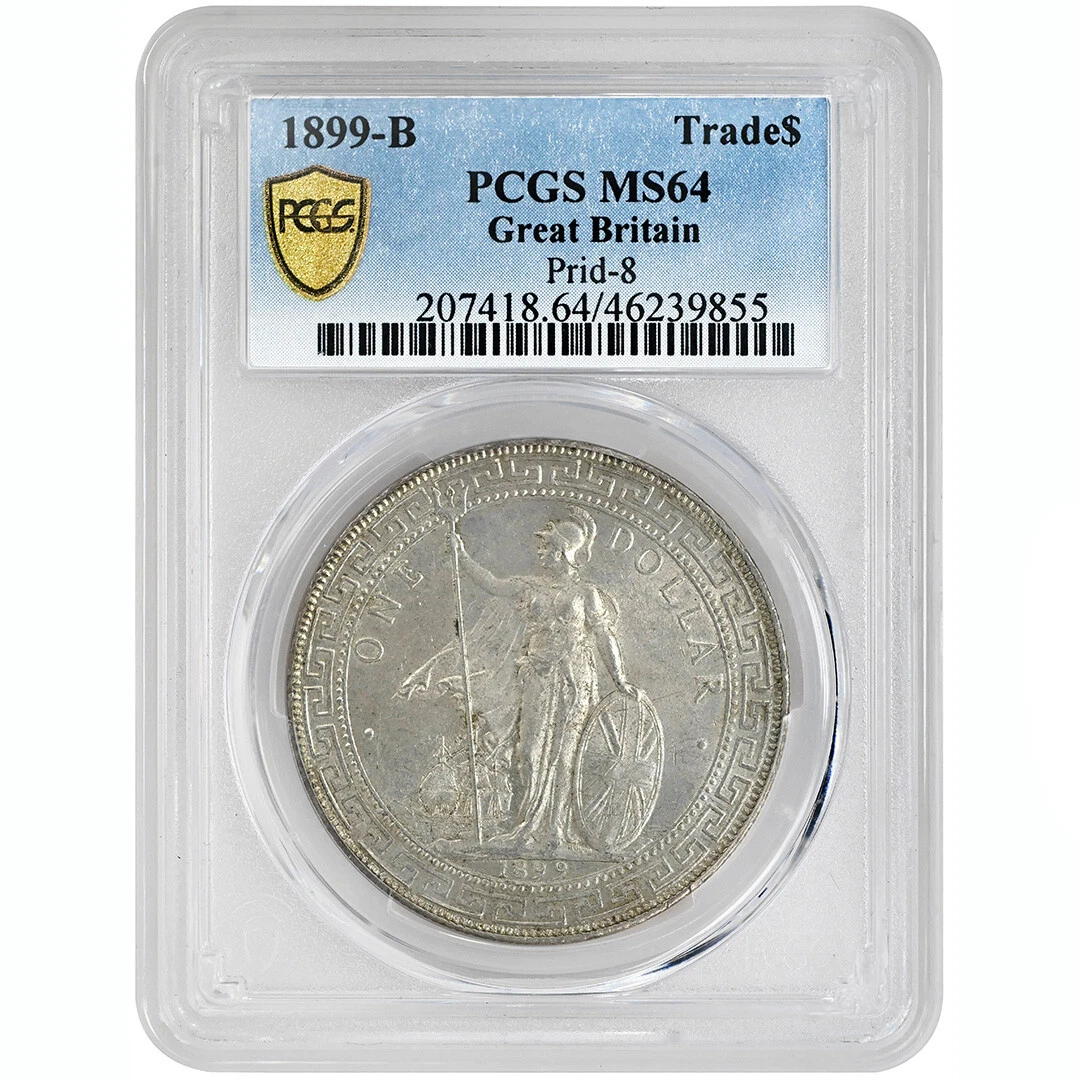GREAT BRITAIN MINT 1899-B Trade $1 Prid-8 Great Britain MS64 PCGS Rare Coin
