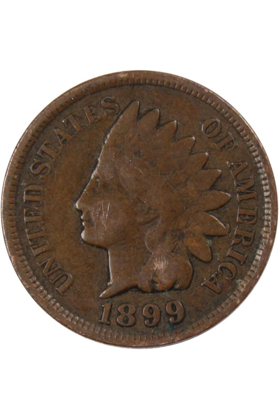 1899 Indian Head Cent G Good Bronze Penny 1c Coin Collectible