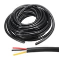thumbnail image 1 of 18AWG Electrical Wire 4 Conductors Tinned Copper 16.4Ft Low Voltage Case Flexible Extension Power Cord Black, 1 of 6