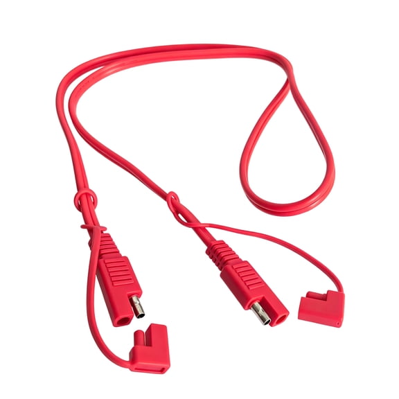 18AWG Red SAE Extension Cable Inline Power Wire with Protective Caps for Vehicle Care,Automotive Solar Panel Cord