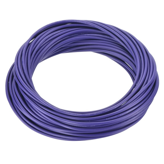 18AWG Wire 18 Gauge Stranded Wire Hookup Wire, UL1015 Tinned Copper Wire 15m/50ft Purple