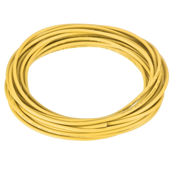 18AWG Wire 18 Gauge Stranded Wire Hookup Wire, UL1015 Tinned Copper Wire 7.5m/25ft Yellow