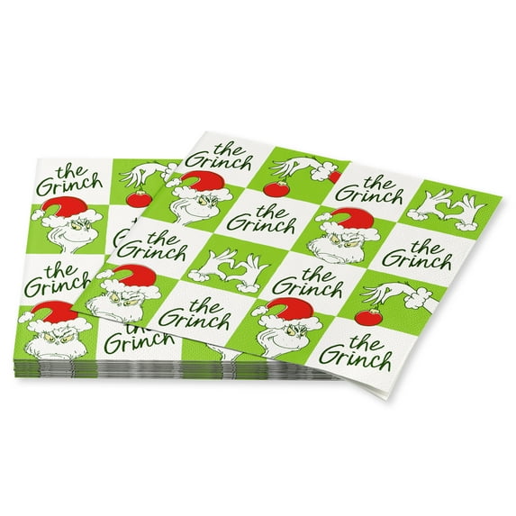 American Greetings Dr. Suess' The Grinch Christmas Paper Party Napkins (18-Count)