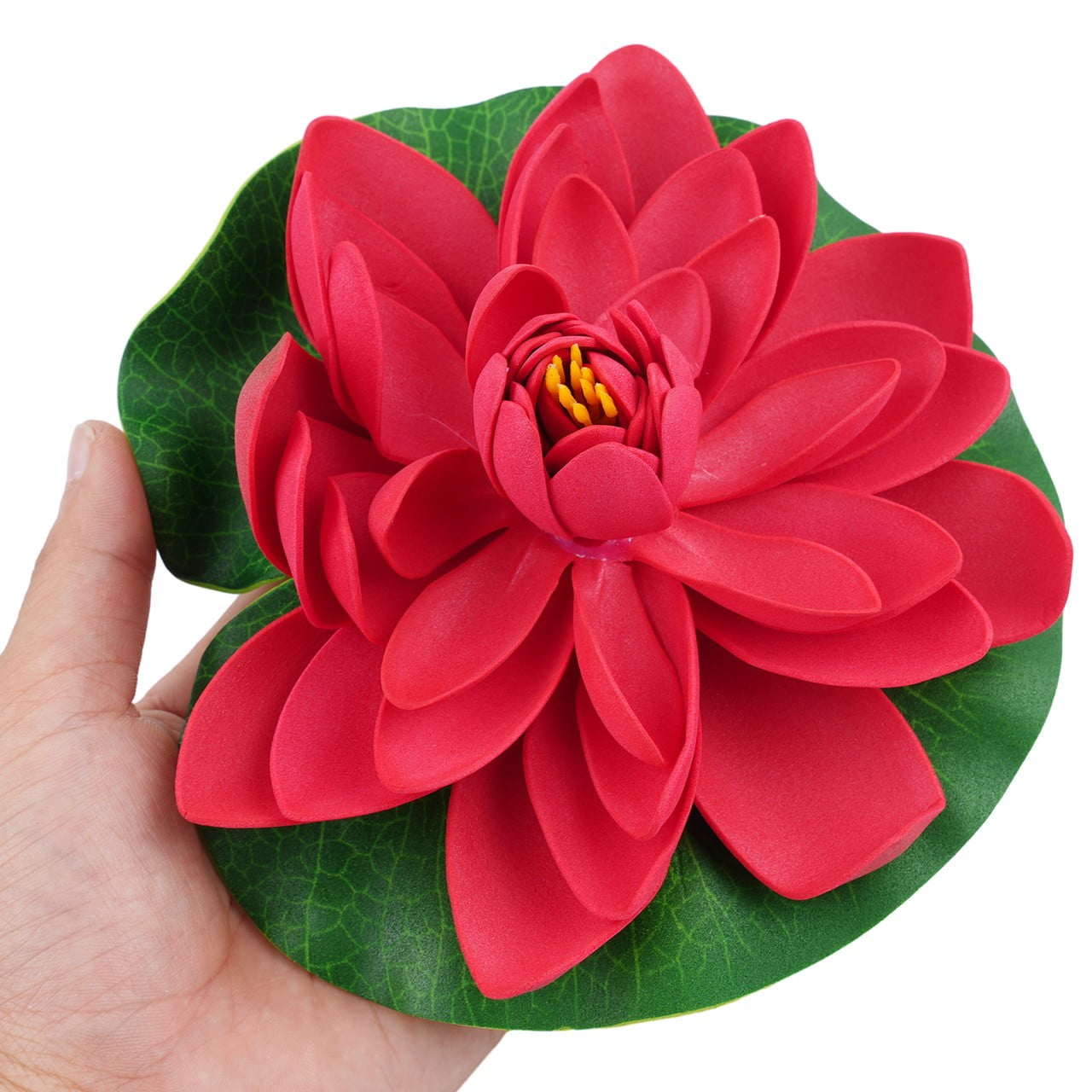 18Cm Eva Fish Tank Artificial Water Lily Pond Decor Floating Foam Lotus