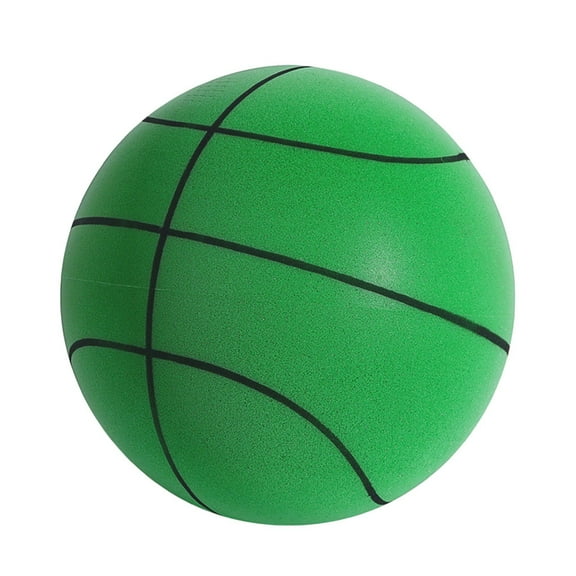 18Cm Silent Foam Training Ball For Kids Indoor Outdoor Play, Soft Lightweight Basketball With Sound Absorbing Micropores, Safe Environmental Polyurethane One-Piece Injection