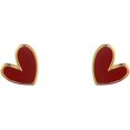 thumbnail image 1 of 18G Dainty Enamel Heart Stud Earrings for Women 925 Sterling Silver Post Pin Hypoallergenic Small Cute Love Cartilage Studs Piercing Jewelry, 1 of 11