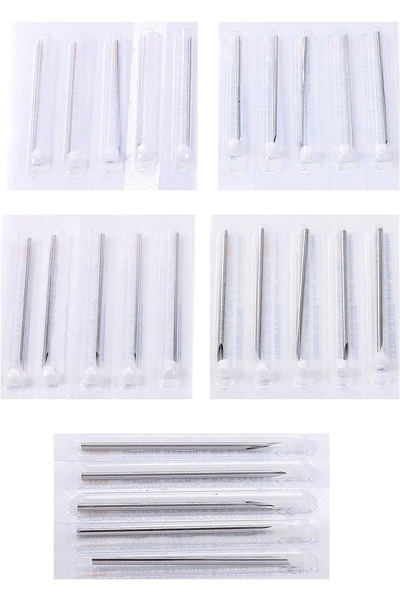 18G Piercing Needles 14G-20G Surgical Stainless Steel Body Jewelry Needles 18 Gauge Piercing Kit Hoop Earrings Stud Rook Daith Snug Conch Lobe Forward Helix Earrings Piercing Jewelry Needles