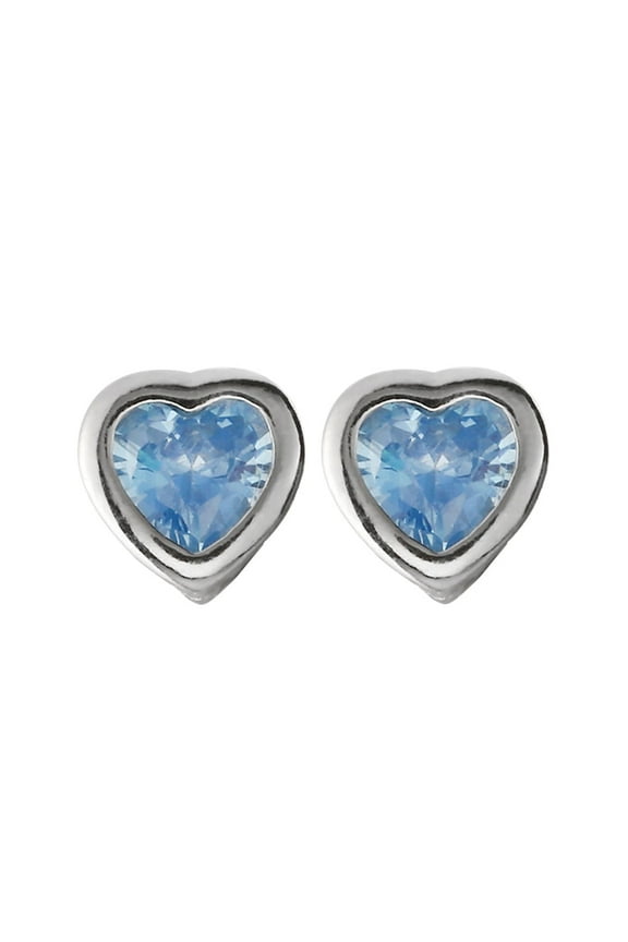 18G Tiny Heart Cartilage Stud Earrings Sterling Silver Crystal CZ Mini Studs Post for Women