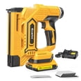 thumbnail image 1 of 18GA Brad Nailer Cordless Compatible with Dewalt 20V, 18 Gauge Nail Gun with 1000 Nials for Wood Carpentry, Brushless, 2 Mode, 5/8 to 1-1/4 Inch, With 1*2.0AH Battery and charger, 1 of 7