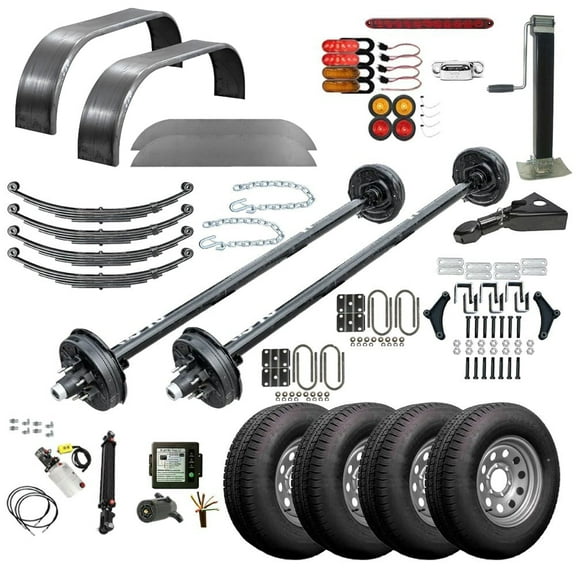 18HT - 19'x82" Hydraulic Car Carrier Trailer DIY Master Plan Trailer Kit - 19 How-to Steps w/ Blueprint, TK Trailer Kit