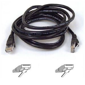 18IN CAT5E BLACK PATCH CORD