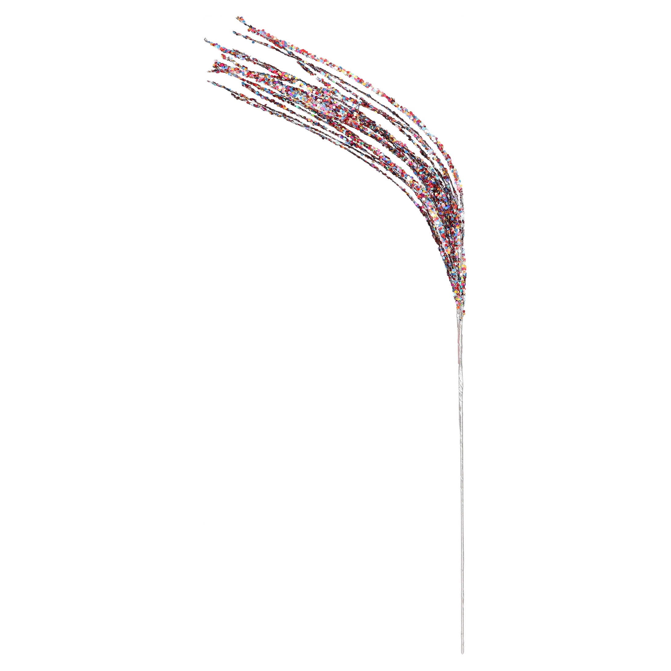 Multicolor Sequin Spray Decorative Christmas Pick, by Holiday Time