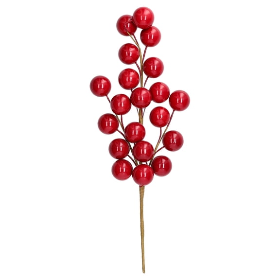 Red Ball Decorative Christmas Pick, 18", by Holiday Time