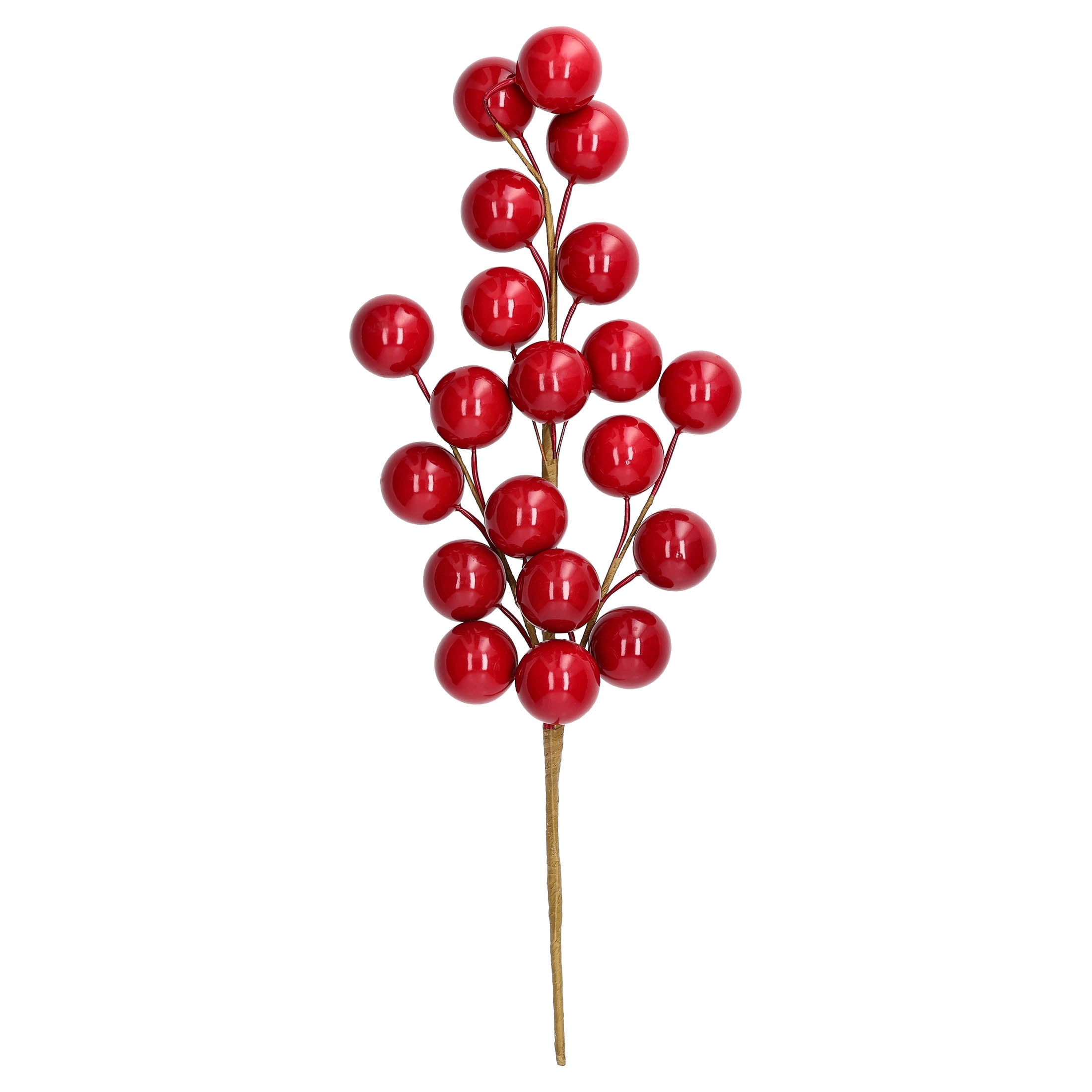 Red Ball Decorative Christmas Pick, 18", by Holiday Time