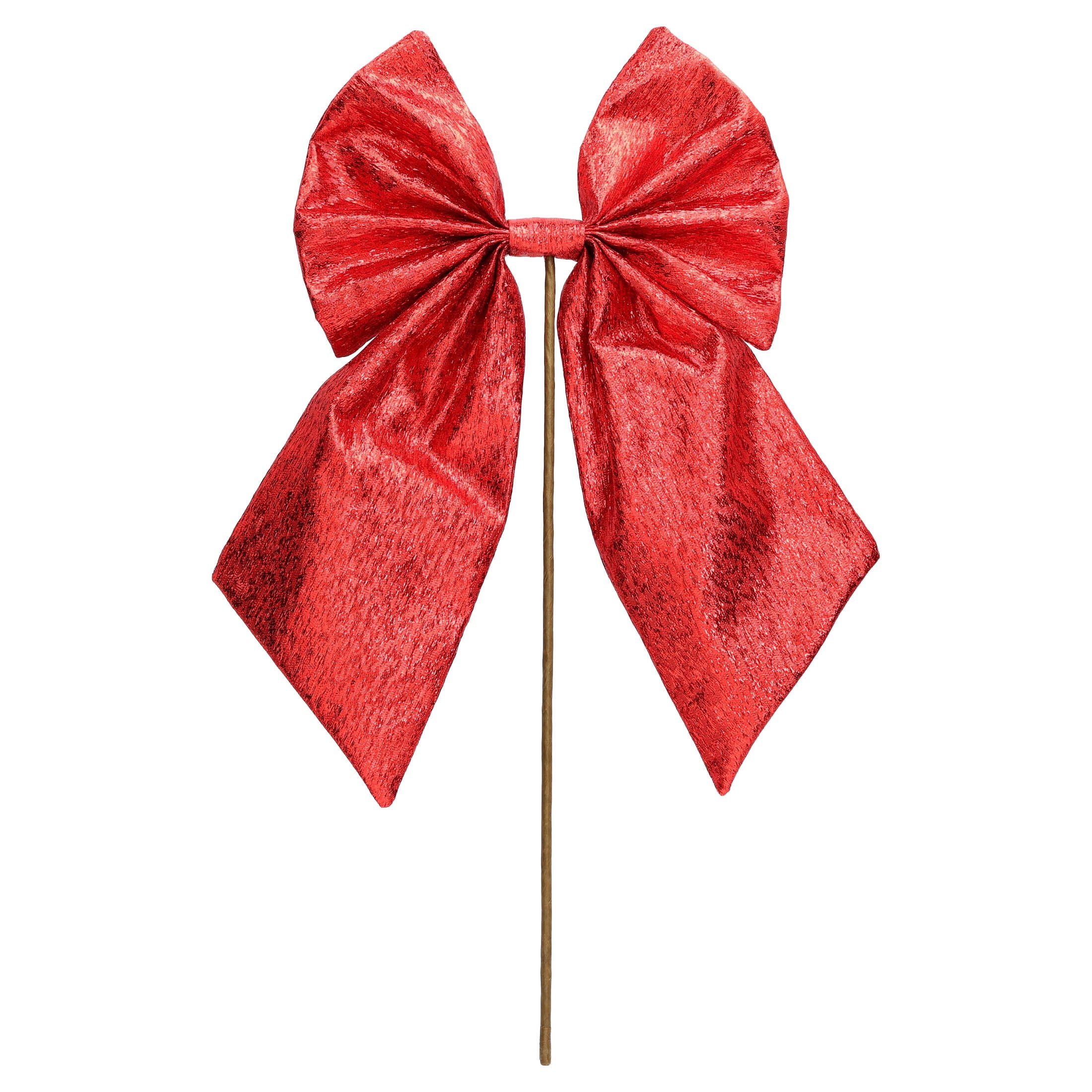 Red Bow Decorative Christmas Pick, 19", by Holiday Time