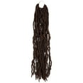 thumbnail image 1 of 18Inch 1Pack Synthetic Faux Locs for Nu Soft Locs Crochet Hair Extended Natural Locs Crochet Braids Pre Looped Synthetic Hair for Women 21 Roots Curly Wavy Hair Extensions, 1 of 5