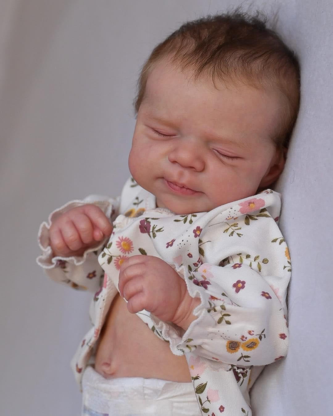 18Inch Realistic Reborn Baby Doll Full Body Silicone Doll Girls Lifelike Baby Dolls Rooted Hair Toddler Toy for Ages 3+