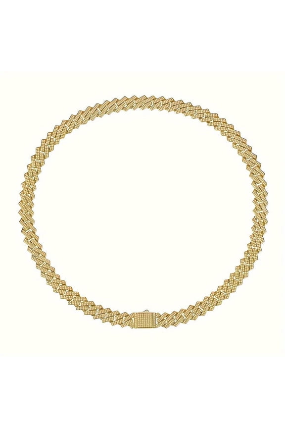 18K 925 Sterling Silver Plated VVS D Color Moissanite Necklace - Durable and Exquisite Jewelry for Men and Women - Perfect Wedding Anniversary Gift, Party Fashion Accessory