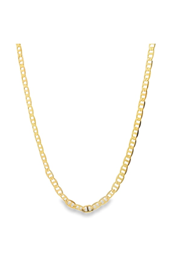 18K Gold Filled 4mm Mariner Chain (XX1)