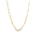 thumbnail image 1 of 18K Gold Filled 4mm Slim Paper Clip Chain (F171), 1 of 1
