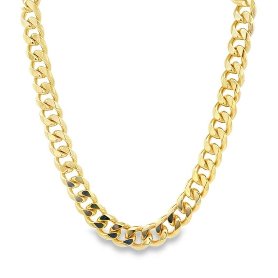 Gold Filled 9mm Curb Cuban Link Chain (F45)