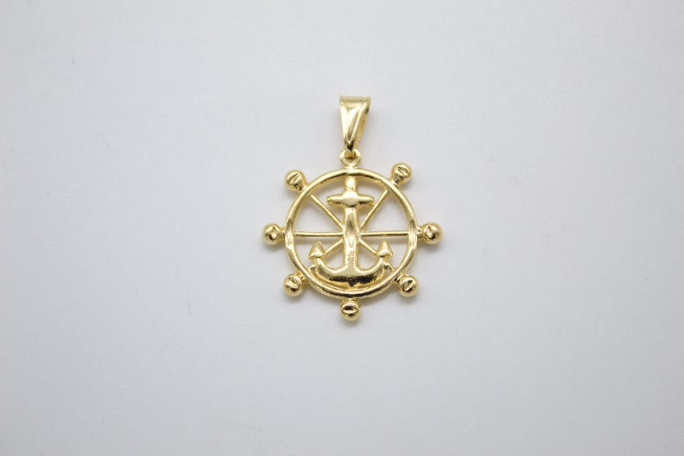 18K Gold Filled Anchor Steering Wheel