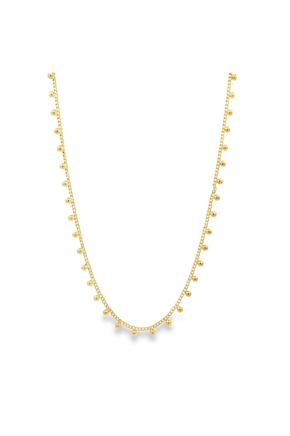 18K Gold Filled Dangle Ball Choker (G28)