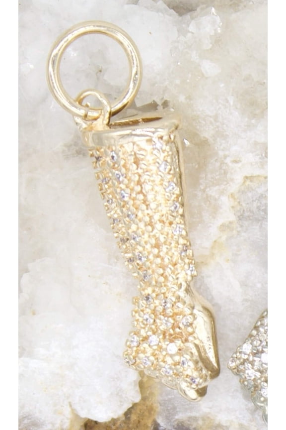 18K Gold Filled Figa Hand Charm Pendant