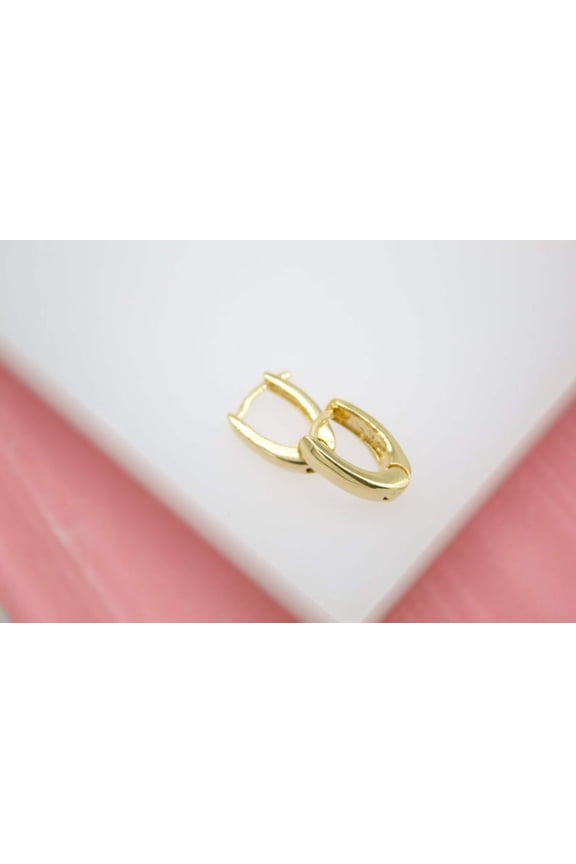 18K Gold Filled Huggie Earrings (K249)