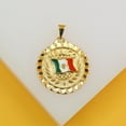 thumbnail image 1 of 18K Gold Filled Mexican Flag Coin Pendant (A273), 1 of 3