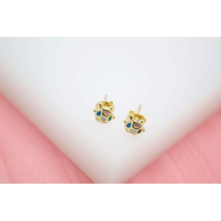 18K Gold Filled Turtle Stud Earrings